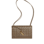 Khaite Women's Andiamo Pouch On Strap in Pinecone - Brown Shoulder & Crossbody Bags - The Lotus Tote Bag - Shop at Coveti