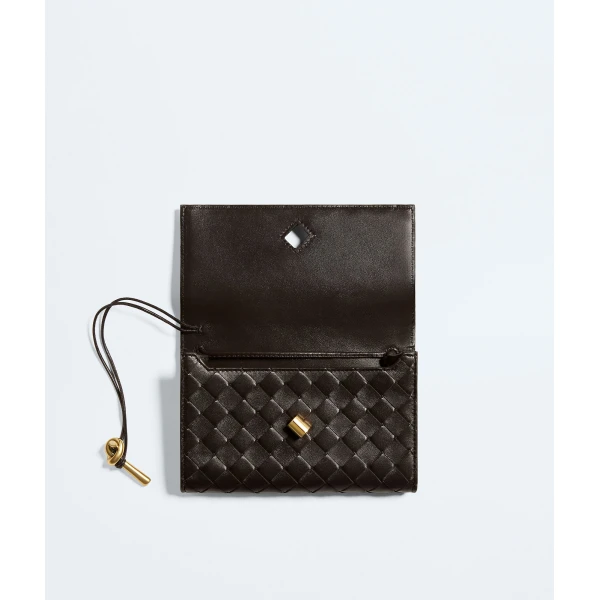 Khaite Women's Andiamo Pouch on Strap in Fondant - Brown Shoulder & Crossbody Bags - The Lotus Tote Bag - Shop at Coveti
