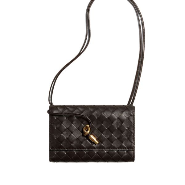 Khaite Women's Andiamo Pouch on Strap in Fondant - Brown Shoulder & Crossbody Bags - The Lotus Tote Bag - Shop at Coveti