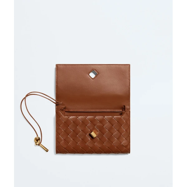 Khaite Women's Andiamo Pouch on Strap in Tannin - Brown Shoulder & Crossbody Bags - The Lotus Tote Bag - Shop at Coveti