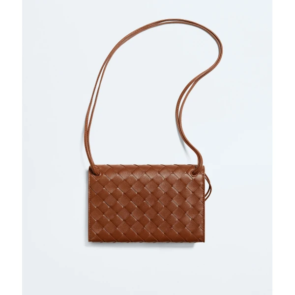 Khaite Women's Andiamo Pouch on Strap in Tannin - Brown Shoulder & Crossbody Bags - The Lotus Tote Bag - Shop at Coveti