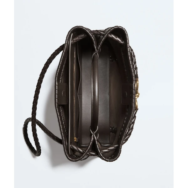 Khaite Women's Andiamo in Espresso - Brown Totes & Top-Handle Bags - The Lotus Tote Bag - Shop at Coveti