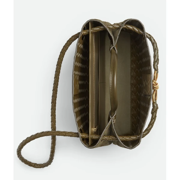 Khaite Women's Andiamo in Mud - Brown Totes & Top-Handle Bags - The Lotus Tote Bag - Shop at Coveti