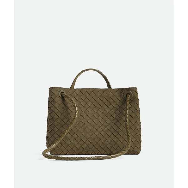 Khaite Women's Andiamo in Mud - Brown Totes & Top-Handle Bags - The Lotus Tote Bag - Shop at Coveti