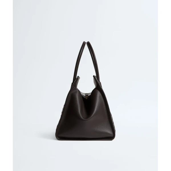 Khaite Women's Barbara Tote in Espresso - Brown Totes & Top-Handle Bags - The Lotus Tote Bag - Shop at Coveti