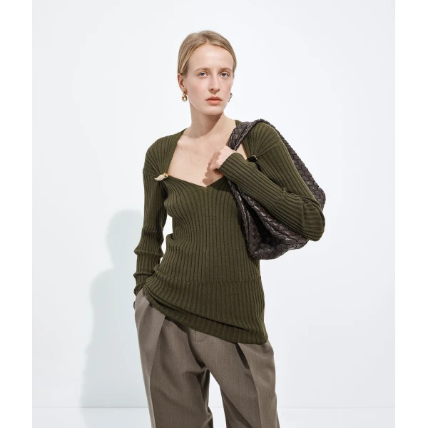 Khaite Women's Campana in Fondant - Brown Shoulder & Crossbody Bags - The Lotus Tote Bag - Shop at Coveti