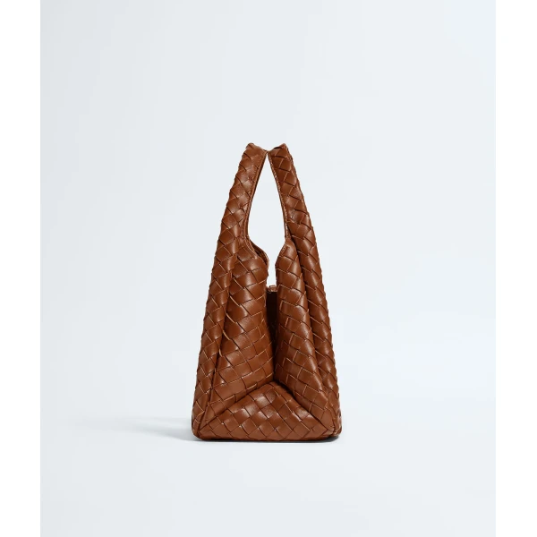 Khaite Women's Campana in Tannin - Brown Shoulder & Crossbody Bags - The Lotus Tote Bag - Shop at Coveti