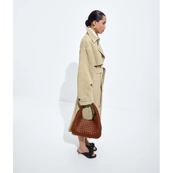 Khaite Women's Campana in Tannin - Brown Shoulder & Crossbody Bags - The Lotus Tote Bag - Shop at Coveti