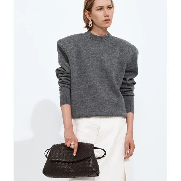 Khaite Women's Giorno in Fondant - Brown Shoulder & Crossbody Bags - The Lotus Tote Bag - Shop at Coveti