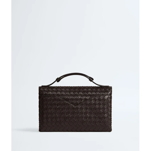 Khaite Women's Knot Lock in Fondant - Brown Clutch Bags - The Lotus Tote Bag - Shop at Coveti