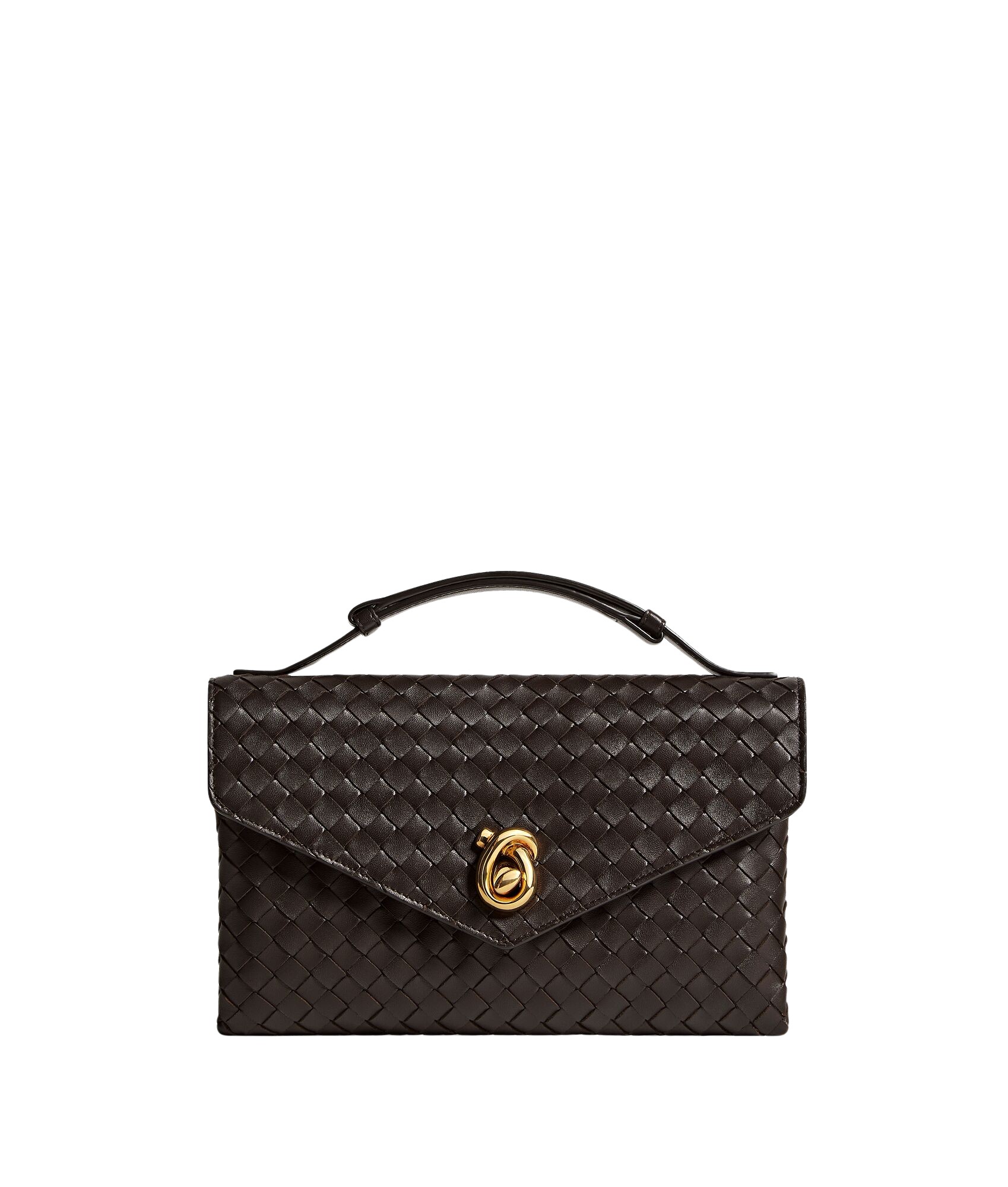 Brown-Womens-Knot-Lock-in-Fondant-coveti99477_nobg Khaite Women's Knot Lock in Fondant - Brown Clutch Bags - The Lotus Tote Bag - Shop at Coveti