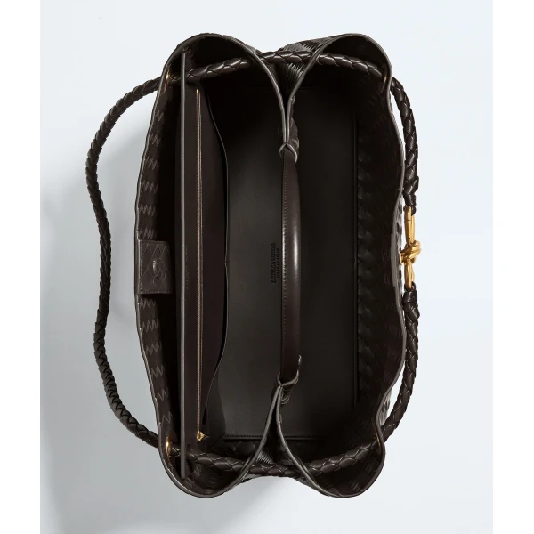 Khaite Women's Large Andiamo in Fondant - Brown Totes & Top-Handle Bags - The Lotus Tote Bag - Shop at Coveti