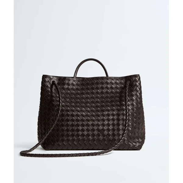 Khaite Women's Large Andiamo in Fondant - Brown Totes & Top-Handle Bags - The Lotus Tote Bag - Shop at Coveti