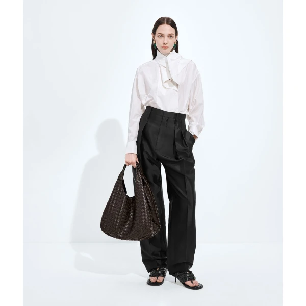 Khaite Women's Large Campana in Fondant - Brown Shoulder & Crossbody Bags - The Lotus Tote Bag - Shop at Coveti