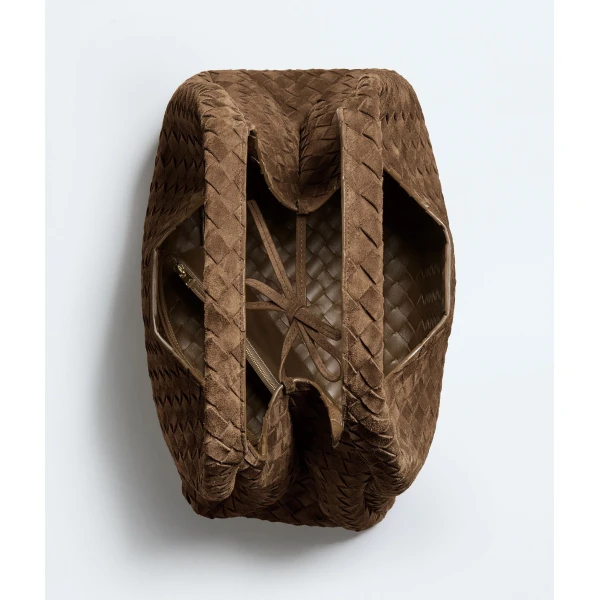 Khaite Women's Large Campana in Nocciola - Brown Shoulder & Crossbody Bags - The Lotus Tote Bag - Shop at Coveti