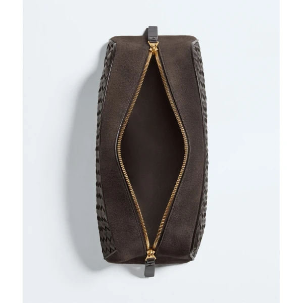 Khaite Women's Large Nodo Pouch in Espresso - Brown Clutch Bags - The Lotus Tote Bag - Shop at Coveti