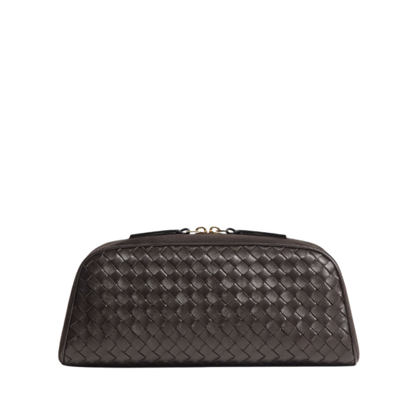 Khaite Women's Large Nodo Pouch in Espresso - Brown Clutch Bags - The Lotus Tote Bag - Shop at Coveti