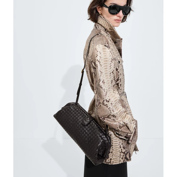 Khaite Women's Lauren 1979 in Espresso - Brown Shoulder & Crossbody Bags - The Lotus Tote Bag - Shop at Coveti