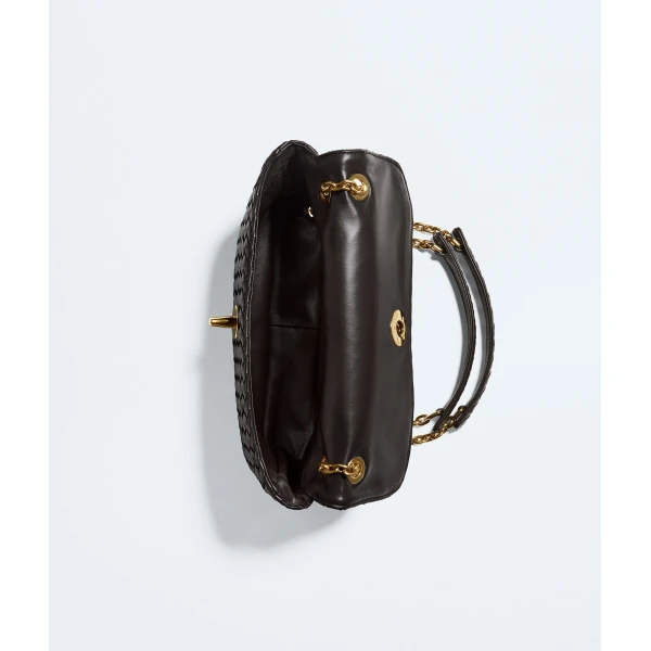Khaite Women's Madison in Espresso - Brown Shoulder & Crossbody Bags - The Lotus Tote Bag - Shop at Coveti
