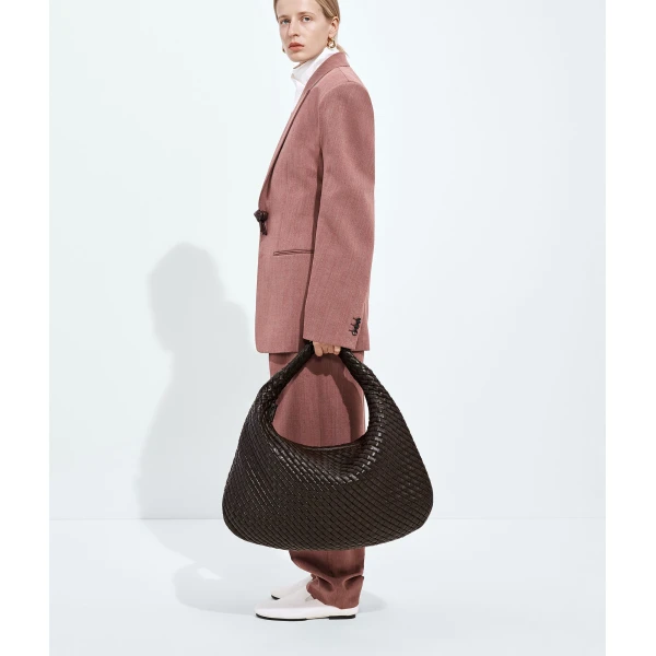 Khaite Women's Maxi Veneta in Fondant - Brown Shoulder & Crossbody Bags - The Lotus Tote Bag - Shop at Coveti