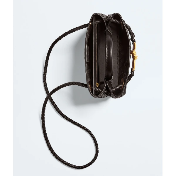 Khaite Women's Mini Andiamo in Fondant - Brown Mini Bags - The Lotus Tote Bag - Shop at Coveti