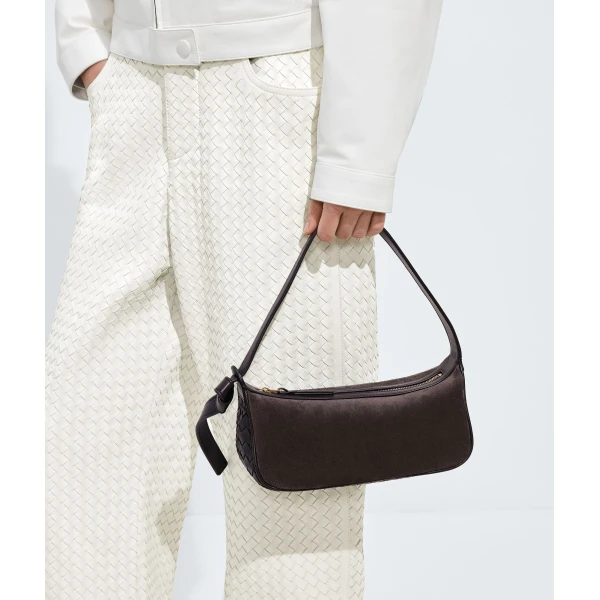 Khaite Women's Nodo Shoulder Bag in Espresso - Brown Shoulder & Crossbody Bags - The Lotus Tote Bag - Shop at Coveti