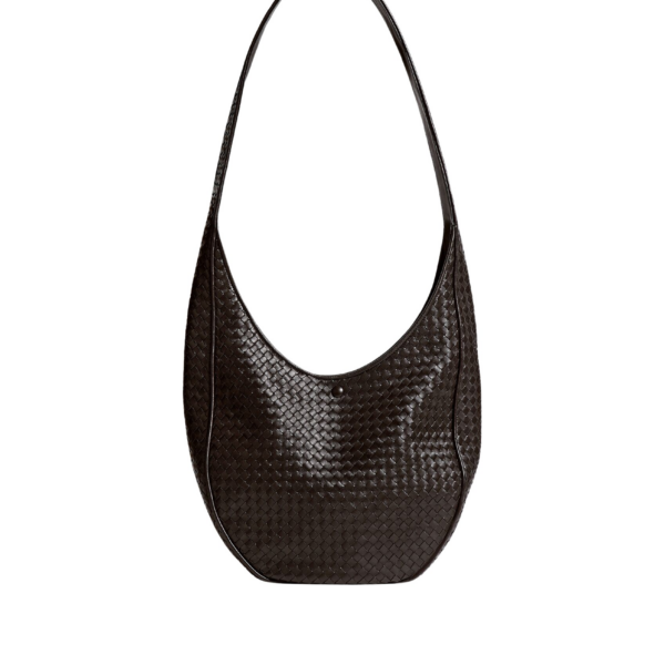 Khaite Women's Ovetto in Espresso - Brown Shoulder & Crossbody Bags - The Lotus Tote Bag - Shop at Coveti