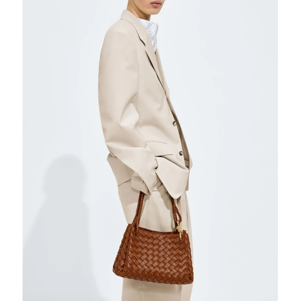 Khaite Women's Parachute in Tannin - Brown Shoulder & Crossbody Bags - The Lotus Tote Bag - Shop at Coveti