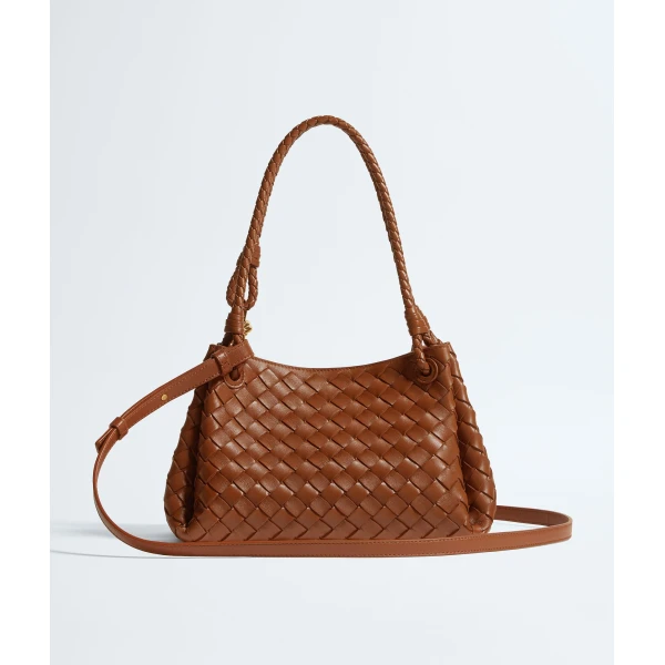 Khaite Women's Parachute in Tannin - Brown Shoulder & Crossbody Bags - The Lotus Tote Bag - Shop at Coveti