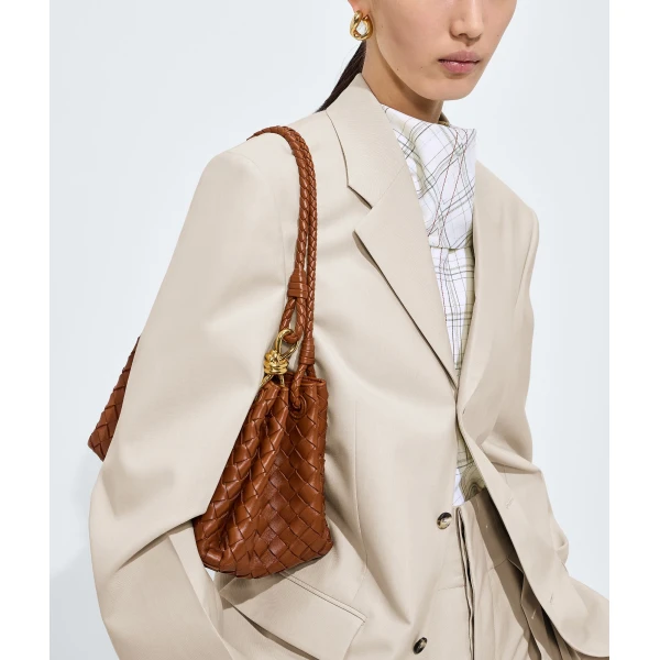 Khaite Women's Parachute in Tannin - Brown Shoulder & Crossbody Bags - The Lotus Tote Bag - Shop at Coveti