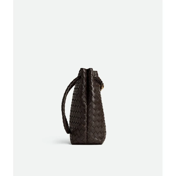 Khaite Women's Small Andiamo Bucket in Fondant - Brown Bucket Bags - The Lotus Tote Bag - Shop at Coveti