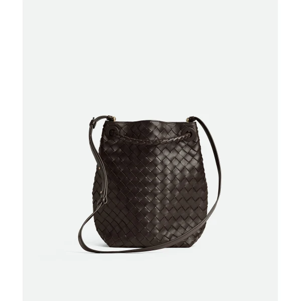 Khaite Women's Small Andiamo Bucket in Fondant - Brown Bucket Bags - The Lotus Tote Bag - Shop at Coveti