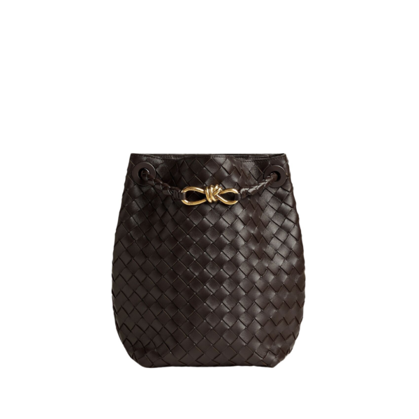 Khaite Women's Small Andiamo Bucket in Fondant - Brown Bucket Bags - The Lotus Tote Bag - Shop at Coveti