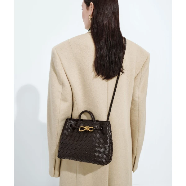 Khaite Women's Small Andiamo in Fondant - Brown Totes & Top-Handle Bags - The Lotus Tote Bag - Shop at Coveti