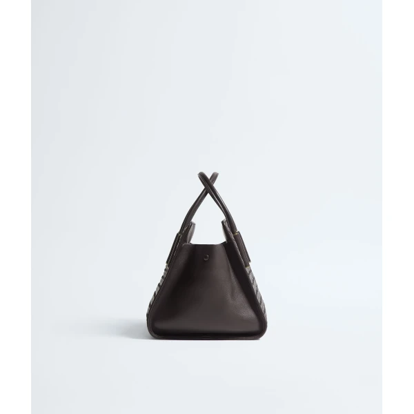 Khaite Women's Small Barbara Tote in Espresso - Brown Totes & Top-Handle Bags - The Lotus Tote Bag - Shop at Coveti