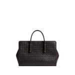 Khaite Women's Small Barbara Tote in Espresso - Brown Totes & Top-Handle Bags - The Lotus Tote Bag - Shop at Coveti