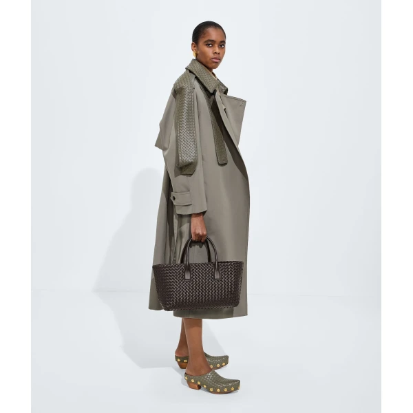 Khaite Women's Small Cabat in Fondant - Brown Totes & Top-Handle Bags - The Lotus Tote Bag - Shop at Coveti