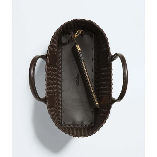 Khaite Women's Small Cabat in Fondant - Brown Totes & Top-Handle Bags - The Lotus Tote Bag - Shop at Coveti