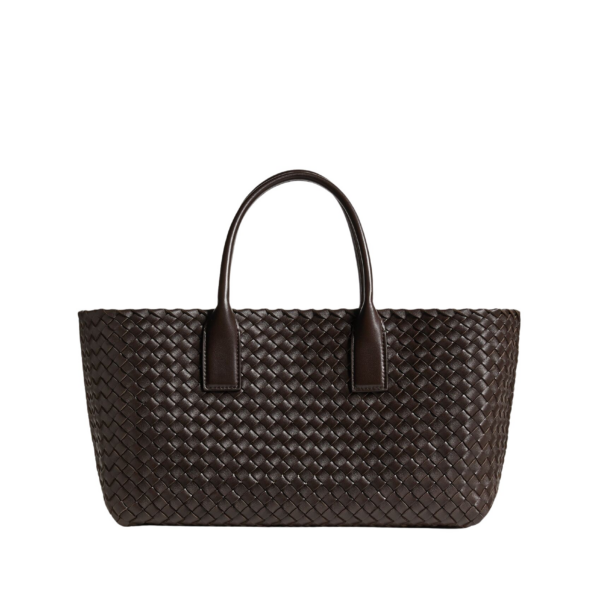 Khaite Women's Small Cabat in Fondant - Brown Totes & Top-Handle Bags - The Lotus Tote Bag - Shop at Coveti