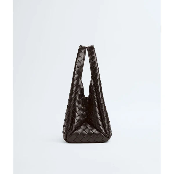 Khaite Women's Small Campana in Fondant - Brown Shoulder & Crossbody Bags - The Lotus Tote Bag - Shop at Coveti