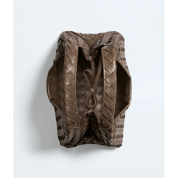 Khaite Women's Small Campana in Pinecone - Brown Shoulder & Crossbody Bags - The Lotus Tote Bag - Shop at Coveti