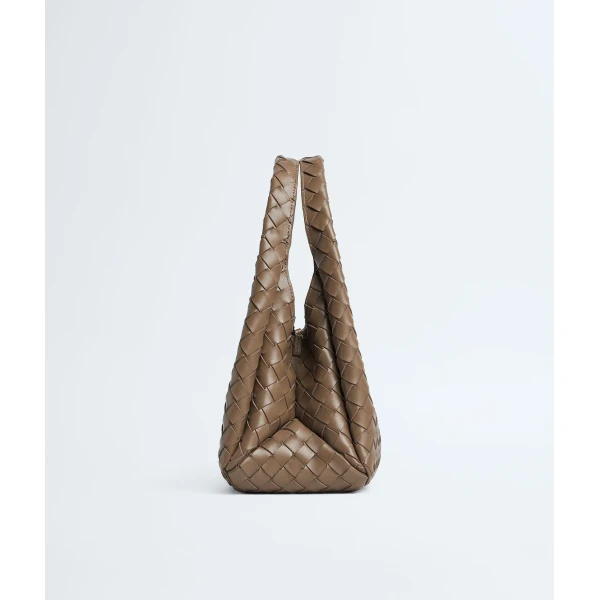 Khaite Women's Small Campana in Pinecone - Brown Shoulder & Crossbody Bags - The Lotus Tote Bag - Shop at Coveti