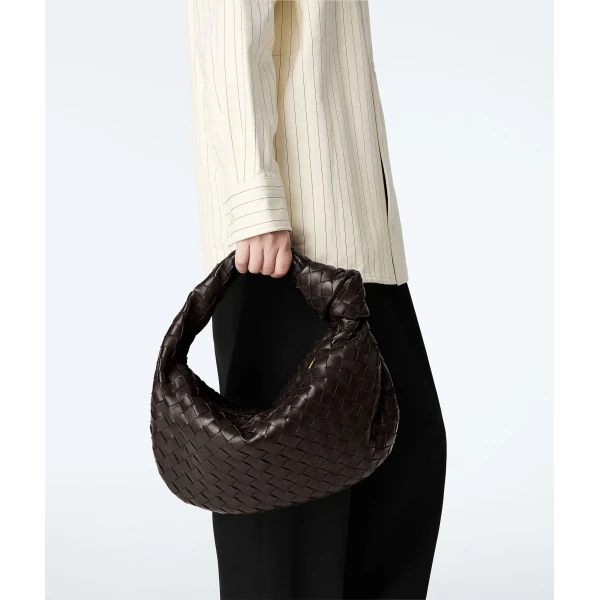 Khaite Women's Small Jodie in Fondant - Brown Shoulder & Crossbody Bags - The Lotus Tote Bag - Shop at Coveti