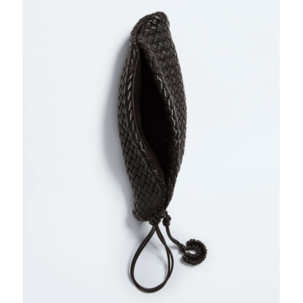Khaite Women's Small Onda Clutch in Espresso - Brown Clutch Bags - The Lotus Tote Bag - Shop at Coveti