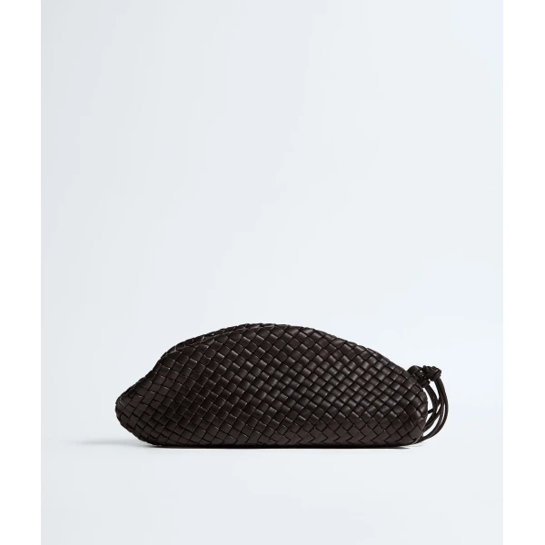 Khaite Women's Small Onda Clutch in Espresso - Brown Clutch Bags - The Lotus Tote Bag - Shop at Coveti