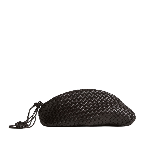 Khaite Women's Small Onda Clutch in Espresso - Brown Clutch Bags - The Lotus Tote Bag - Shop at Coveti