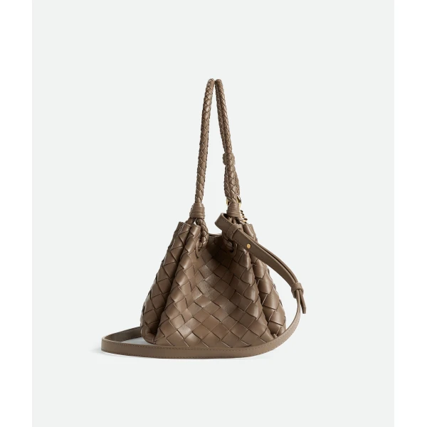 Khaite Women's Small Parachute in Pinecone - Brown Shoulder & Crossbody Bags - The Lotus Tote Bag - Shop at Coveti