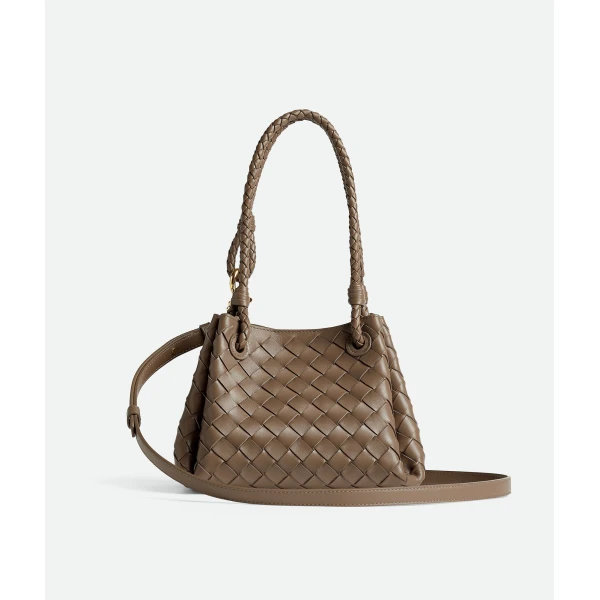 Khaite Women's Small Parachute in Pinecone - Brown Shoulder & Crossbody Bags - The Lotus Tote Bag - Shop at Coveti