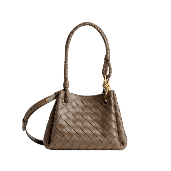 Khaite Women's Small Parachute in Pinecone - Brown Shoulder & Crossbody Bags - The Lotus Tote Bag - Shop at Coveti