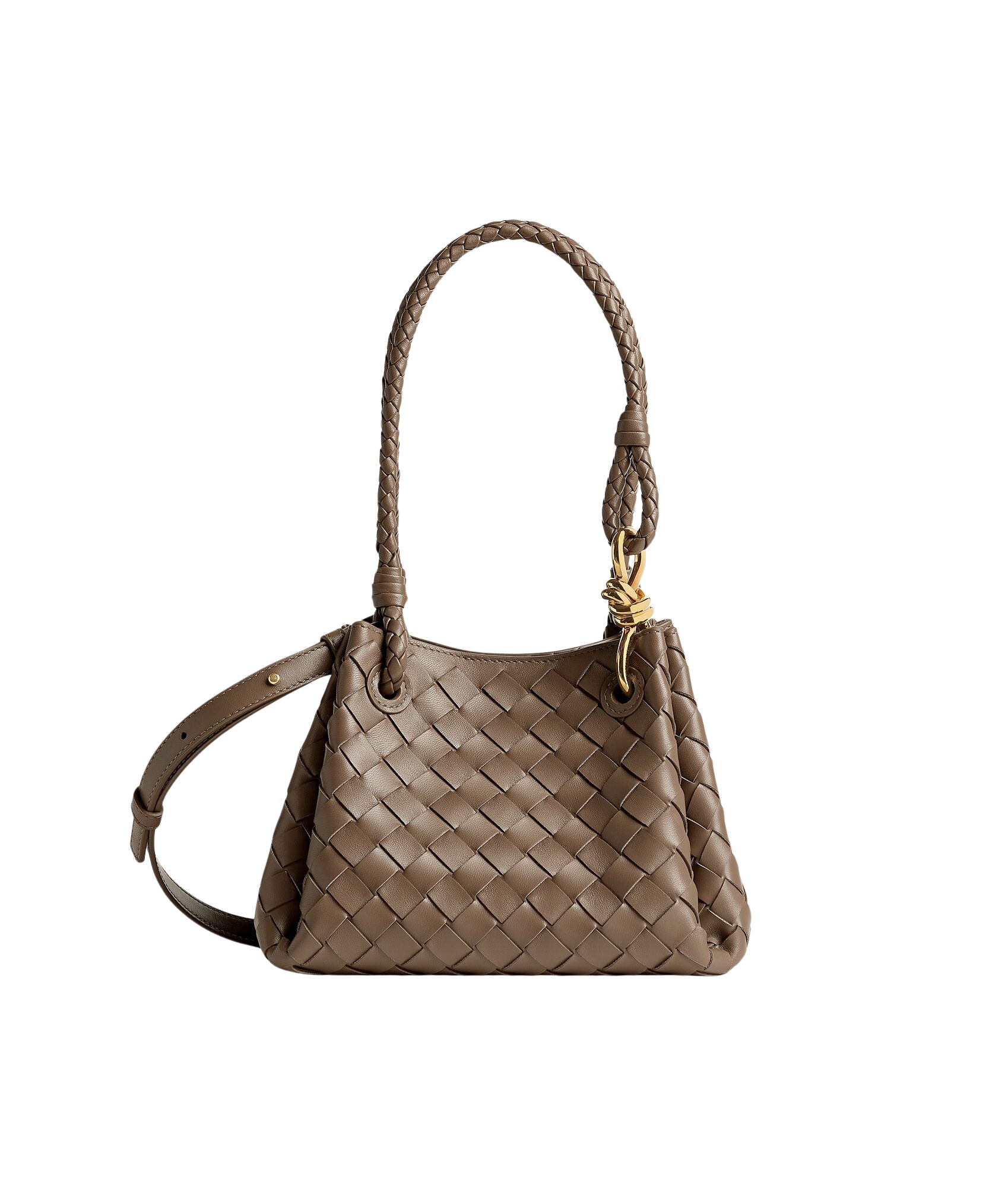 Khaite Women's Small Parachute in Pinecone - Brown Shoulder & Crossbody Bags - The Lotus Tote Bag - Shop at Coveti